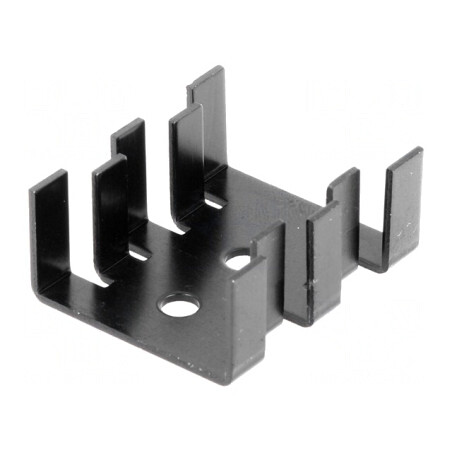 Radiator Negru TO220 30x25.4x13mm | Electronic-mag.ro | Componente Electronice