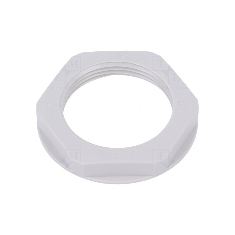 Piuliţă Poliamidă M32 Gri deschis 41mm | Electronic-mag.ro | Componente Electronice