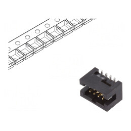 Soclu pini 8 pini verticali 1,27mm Minitek127® | Electronic-mag.ro | Componente Electronice