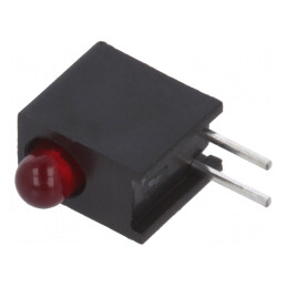 LED Carcasă Roșie 3mm 10mA 1.5-2.4V