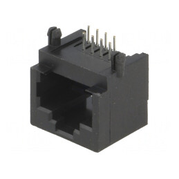Soclu RJ45 8p8c PCB THT 90° | Electronic-mag.ro | Componente Electronice