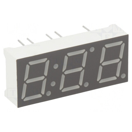 Afișaj LED 7 Segmente 10mm 3 Digiti Roșu | Electronic-mag.ro | Componente Electronice