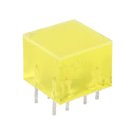 LED Afișaj Galben Lentilă Difuză 588nm | Electronic-mag.ro | Componente Electronice