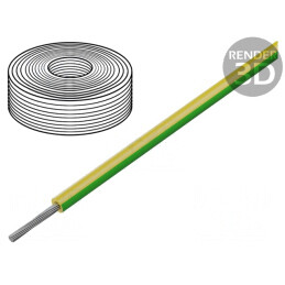 Cablu Silicon Litat Galben-Verde 1x1.5mm2 | Electronic-mag.ro | Componente Electronice