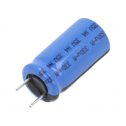 Condensator electrolitic THT 330uF 35V 10x20mm 5mm Raster | Electronic-mag.ro | Componente Electronice