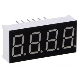Afișaj LED cu 7 Segmente Verde 9,14mm 4 Digits | Electronic-mag.ro | Componente Electronice