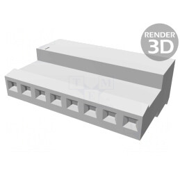 Mufă cablu-placă mamă IDC 8 pini 2,54mm MTA-100 | Electronic-mag.ro | Componente Electronice