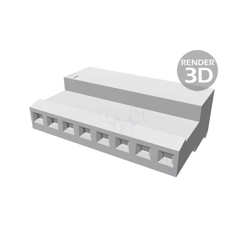 Mufă cablu-placă mamă IDC 8 pini 2,54mm MTA-100 | Electronic-mag.ro | Componente Electronice