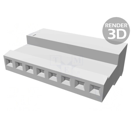 Mufă cablu-placă mamă IDC 8 pini 2,54mm MTA-100 | Electronic-mag.ro | Componente Electronice