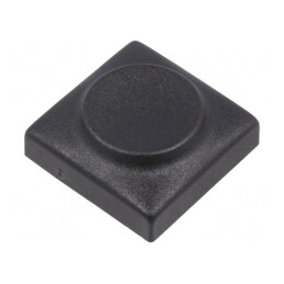 Tastă neagră dreptunghiulară poliamidă 18,3x18,3mm | Electronic-mag.ro | Componente Electronice