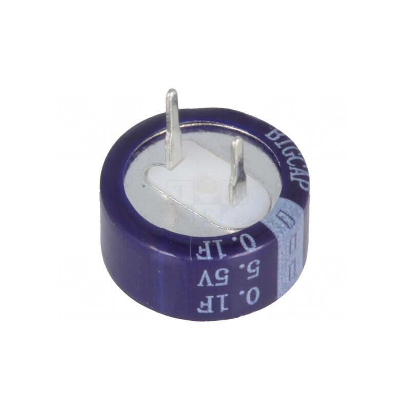 Supercondensator THT 0,1F 5,5V 13,5x6,6mm | Electronic-mag.ro | Componente Electronice