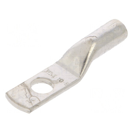 Vârf Inelar Tubular M5 Crimpat 10mm2 Neizolat | Electronic-mag.ro | Componente Electronice