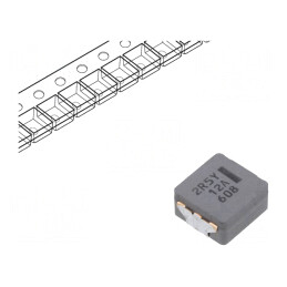 Inductor SMD 2.5uH 27.2A 5.3mΩ ±20% 10.7x10x5.4mm