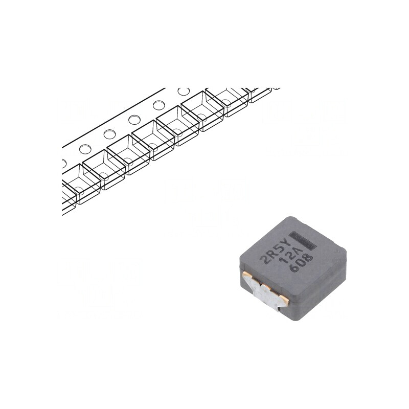 Inductor SMD 2.5uH 27.2A 5.3mΩ ±20% 10.7x10x5.4mm | Electronic-mag.ro | Componente Electronice