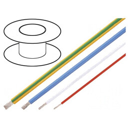 Cablu electric albastru 1x0,5mm2, rezistent la temperaturi -55÷145°C