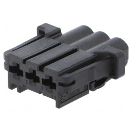 Conector Automotive MCP 2.8 Mamă 3 Pini Negru | Electronic-mag.ro | Componente Electronice