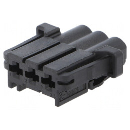 Conector Automotive MCP 2.8 Mamă 3 Pini Negru