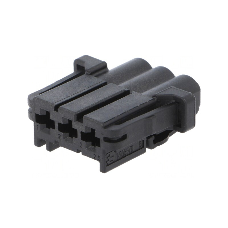 Conector Automotive MCP 2.8 Mamă 3 Pini Negru | Electronic-mag.ro | Componente Electronice