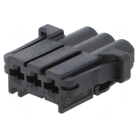 Conector Automotive MCP 2.8 Mamă 3 Pini Negru | Electronic-mag.ro | Componente Electronice