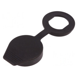 Capac antipraf TPE negru M22 | Electronic-mag.ro | Componente Electronice