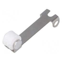 Manetă cu rolă 19mm argintie DC | Electronic-mag.ro | Componente Electronice