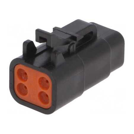 Conector Cablu-Cablu ATM 4 PIN Negru Mamă | Electronic-mag.ro | Componente Electronice