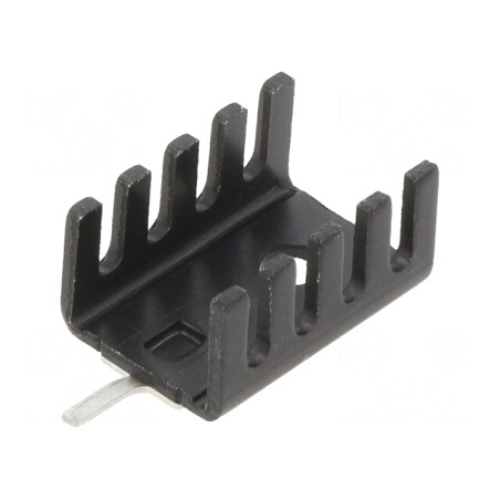 Radiator Negru TO220 19.1x13.2x9.5mm | Electronic-mag.ro | Componente Electronice