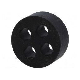 Insert Ppresetupă 5mm M25 IP54 Cauciuc NBR 4 Orificii | Electronic-mag.ro | Componente Electronice