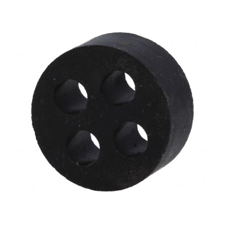Insert Ppresetupă 5mm M25 IP54 Cauciuc NBR 4 Orificii | Electronic-mag.ro | Componente Electronice