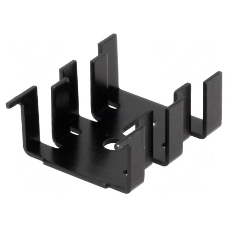 Radiator Negru SOT32 TO220 33x25.4x13mm | Electronic-mag.ro | Componente Electronice