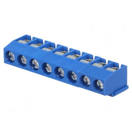Conector PCB Unghi 90° 8 Piste 5mm 2.5mm² | Electronic-mag.ro | Componente Electronice