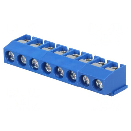 Conector PCB Unghi 90° 8 Piste 5mm 2.5mm² | Electronic-mag.ro | Componente Electronice