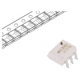 Optotriac; 4,17kV; triac; Gull wing 6; Ch: 1; MOC3083M; 0,6kV/μs