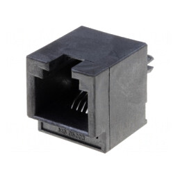 Soclu RJ12 Aurit pentru PCB THT 6p6c | Electronic-mag.ro | Componente Electronice