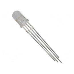 LED RGB 5mm 30° Convex 1.8-2.2V 4 Pini | Electronic-mag.ro | Componente Electronice