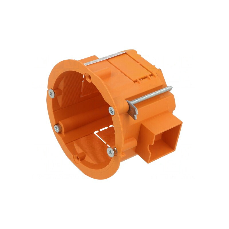 Doză Electrică de Perete Ø 60mm 45mm Portocalie | Electronic-mag.ro | Componente Electronice