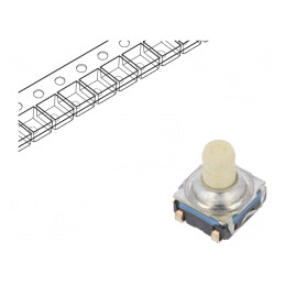 Microîntrerupător TACT SPST-NO 0,05A 32VDC SMT | Electronic-mag.ro | Componente Electronice