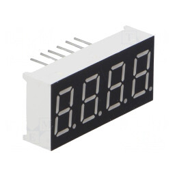 Afișaj LED 7 Segmente 9.14mm 4 Cifre Roșu | Electronic-mag.ro | Componente Electronice