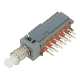 Comutator cu apăsare 4PDT 0,1A/30VDC THT | Electronic-mag.ro | Componente Electronice