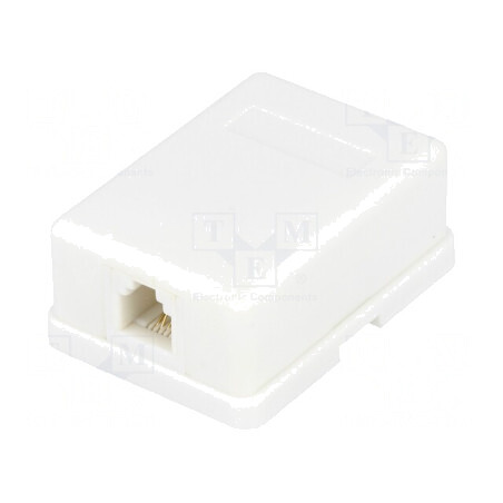 Soclu RJ11 6P4C Autoadeziv Murale | Electronic-mag.ro | Componente Electronice