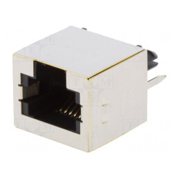 Soclu RJ12 6P6C Ecranat THT Drept | Electronic-mag.ro | Componente Electronice