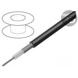 Cablu coaxial RG58CK PVC negru 5mm