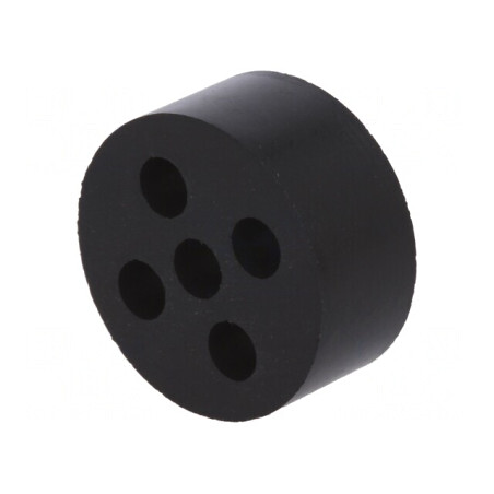 Insert Presetupă 4mm M25 IP54 Cauciuc NBR 5 Orificii | Electronic-mag.ro | Componente Electronice