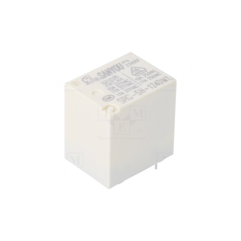 Releu Electromagnetic SPST-NO 24VDC 17A 250VAC THT | Electronic-mag.ro | Componente Electronice