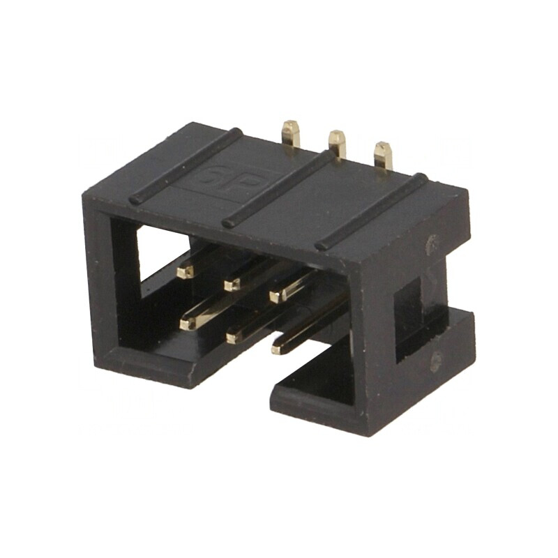 Soclu IDC Tată 6 PIN SMT 2,54mm Aurit | Electronic-mag.ro | Componente Electronice