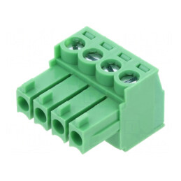 Regletă de conexiuni deconectabilă 3,5mm 4 piste drept mufă | Electronic-mag.ro | Componente Electronice