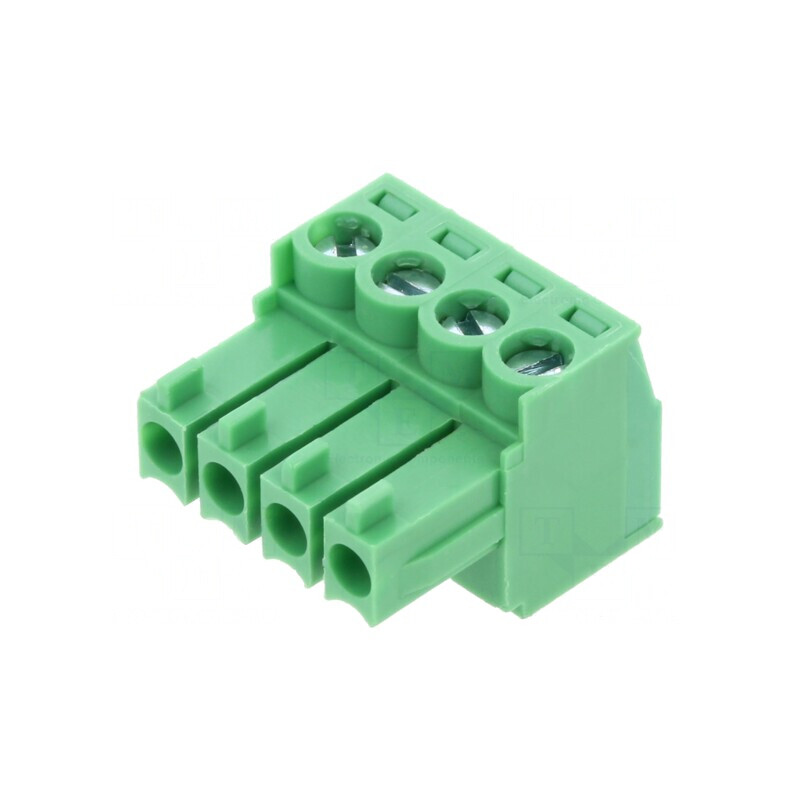 Regletă de conexiuni deconectabilă 3,5mm 4 piste drept mufă | Electronic-mag.ro | Componente Electronice