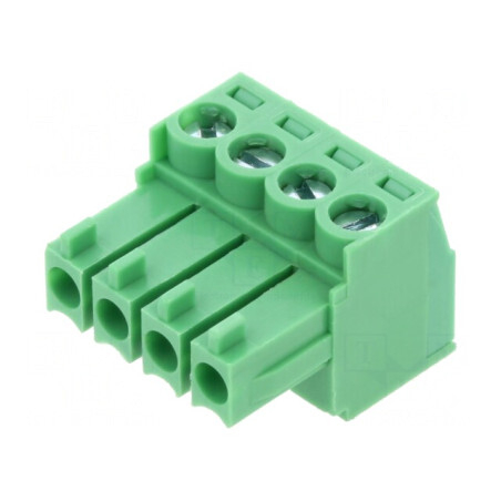 Regletă de conexiuni deconectabilă 3,5mm 4 piste drept mufă | Electronic-mag.ro | Componente Electronice