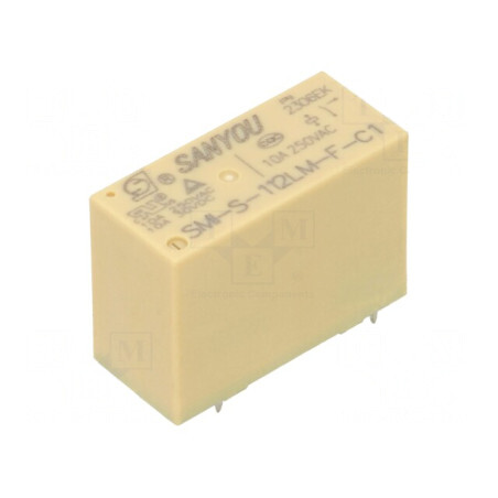 Releu Electromagnetic SPST-NO 12VDC 12A 277VAC THT | Electronic-mag.ro | Componente Electronice