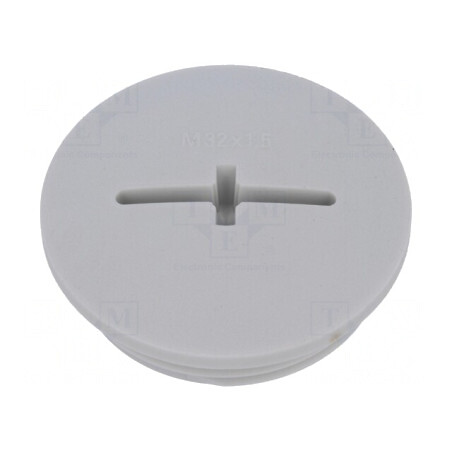 Capac de Protecție Poliamidă Gri IP54 8mm | Electronic-mag.ro | Componente Electronice